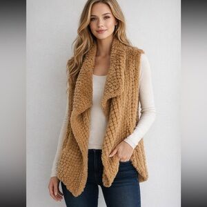 Dolce Cabo Tan Textured Vest